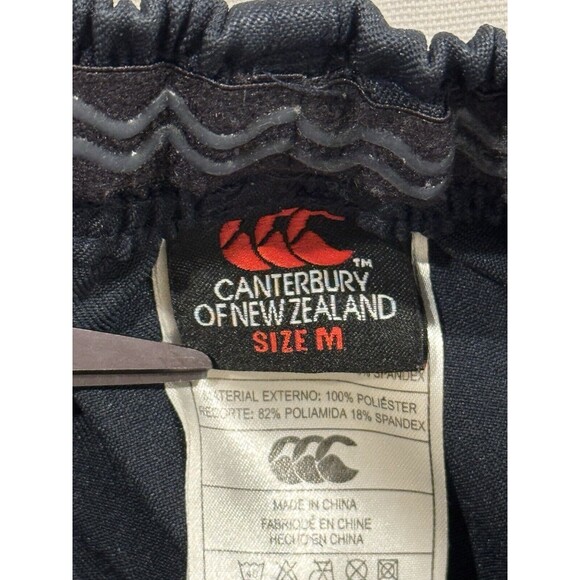 Canterbury of New Zealand Womens Performance Running Shorts Sz M Navy Blue Rugby - Picture 9 of 14